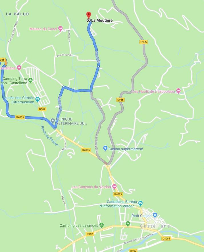 La Moutiere Maison De Vacances Castellane Zewnętrze zdjęcie